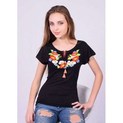 Embroidered t-shirt "Spring Melody"